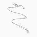 Belle Vante Cleo Lotus Full Diamond Pavé Pendant Necklace White Gold Diamond