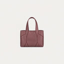 Diamond Mini Tote Bag Belle Vante Ethical Rosewood Grained Calfskin