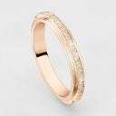 Belle Vante Medium Rose Gold Diamond Decor Palace Ring