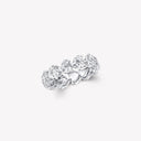 Belle Vante Heart Shape Diamond Wedding Band Platinum