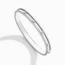 Belle Vante 18 Karat White Gold Full Diamond Hinged Bangle