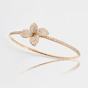 Belle Vante Petit Garden Bracelet in 18k Rose Gold with White and Champagne Diamonds