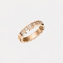 Ice Cube Ring Belle Vante Ethical Rose Gold Half-Set Diamonds