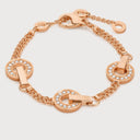 Belle Vante Bvlgari Bvlgari Openwork Bracelet Rose Gold Pavé Diamonds
