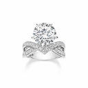 Belle Vante Amour d'Aigrette Solitaire Platinum Diamond Ring 5cts