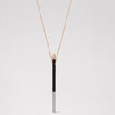 Belle Vante Accendimi Necklace in 18k Rose Gold with White and Champagne Diamonds