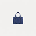 Diamond Micro Tote Bag Belle Vante Ethical Navy Blue Grained Calfskin