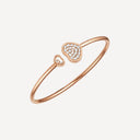 Happy Hearts Bangle Ethical Rose Gold Diamonds