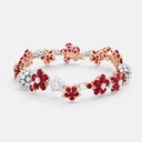 Belle Vante Folie des Prés Bracelet in 18K Rose and White Gold with Diamond and Ruby