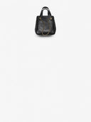 Belle Vante Mini Shopping Bag Calfskin & Gold-Tone Metal Black
