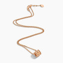 Belle Vante LIFE Full Diamond Spinning Pendant Necklace Rose Gold Diamond