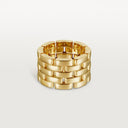 Belle Vante Maillon Panthère Five Row Gold Ring 12.5mm