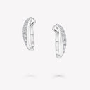 Belle Vante Spiral Diamond Earrings White Gold