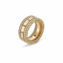 Belle Vante Art Deco Ring in 18k Yellow Gold with Diamonds