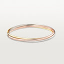 Belle Vante Trinity Bracelet Small Model 3 Gold Intertwined Rings
