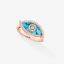 Belle Vante Lucky Eye Turquoise Diamond Ring 12956-PG
