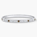 Belle Vante Talisman Bangle in White Gold