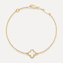 Belle Vante Sweet Alhambra Bracelet in 18K Yellow Gold with Mother-of-Pearl