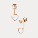 Happy Hearts Earrings Belle Vante Ethical Rose Gold Diamonds Mother-of-Pearl