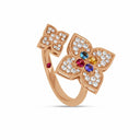 Belle Vante Venetian Princess Carnival Ring in 18k Rose Gold with Diamonds