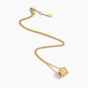 Belle Vante LIFE Spinning Pendant Necklace Yellow Gold