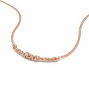 Belle Vante Pink Gold and Diamonds Necklace 1.08 Carats