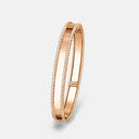 Belle Vante Perlée Signature Medium Model Bracelet in 18K Rose Gold