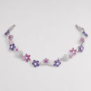 Belle Vante Folie des Prés Necklace in 18K White Gold with Sapphires and Diamonds