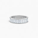 Belle Vante Classic Baguette-Cut Eternity Band in Platinum