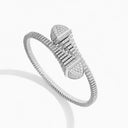Belle Vante 18 Karat Gold Full Diamond Slip-On Bracelet
