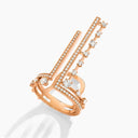 Belle Vante Avenues Mode Ring Rose Gold Diamond