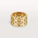 Belle Vante Maillon Panthère Ring Five Rows Yellow Gold