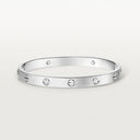 Belle Vante LOVE Classic Bracelet Brushed 4 Diamonds White Gold