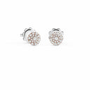 Belle Vante Pink Gold and Diamonds Earrings