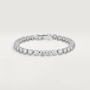 Belle Vante Essential Lines Platinum Diamond Bracelet 15-17cm