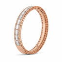 Belle Vante Art Deco Bangle with Mother of Pearl and Diamonds