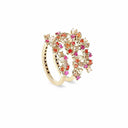 Belle Vante Yellow Gold and Brown Diamond Wrap-Around Ring 0.94 Carats