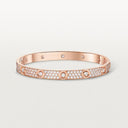Belle Vante Love Classic Paved 10 Diamond Bracelet Rose Gold