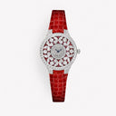 Belle Vante Classic Butterfly Diamond and Ruby Watch