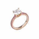 Belle Vante Cento Diamond Bridal Ring in 18k Rose Gold