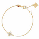 Belle Vante Princess Flower Bracelet with Diamonds