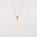 Belle Vante Accendimi Necklace in 18k Rose Gold with Rubies
