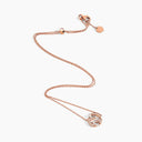 Belle Vante Avenues Mini Chain Necklace Rose Gold Diamond
