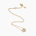 Belle Vante Avenues Mini Chain Necklace Yellow Gold Diamond