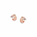 Belle Vante Pink Gold and Diamonds Earrings 5.7 mm