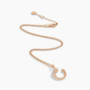 Belle Vante Cleo Venus Diamond Pendant Necklace Rose Gold Stone
