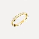 Ice Cube Ring Belle Vante Ethical Yellow Gold Half-Set Diamonds