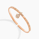 Belle Vante Rose Gold Diamond Charm Bracelet