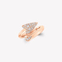 Belle Vante Follow Me Pavé Diamond Accent Ring Rose Gold