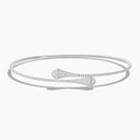Belle Vante Cleo Full Diamond Slip-On Necklace White Gold Diamond